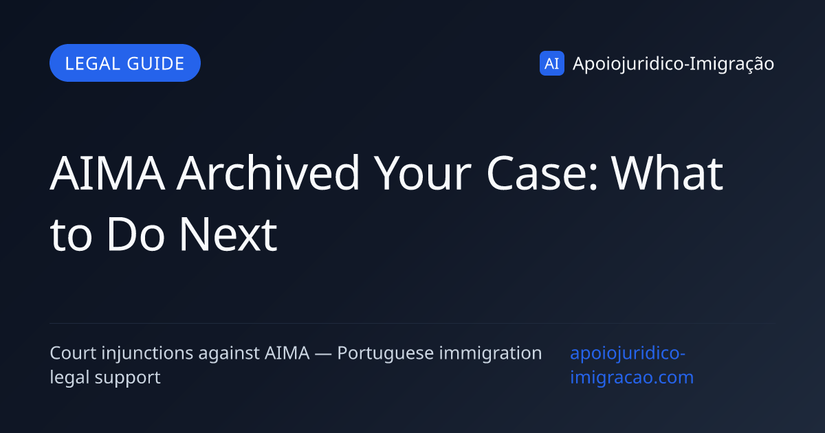 AIMA Archived Your Case: What Happened and What to Do Next